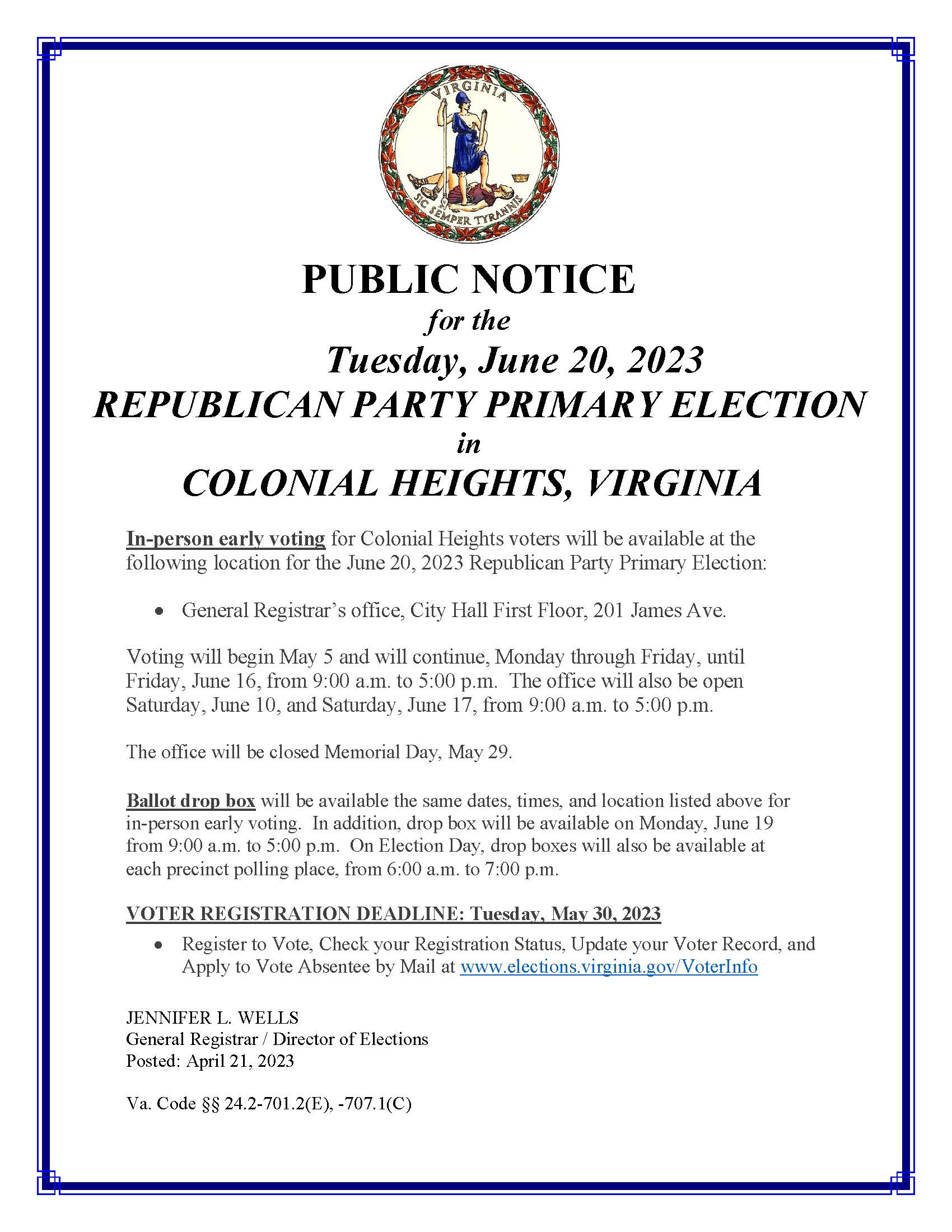 Public Notice-Early Voting location-VAC24.2-701.2-v2