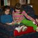 Children reading in Library